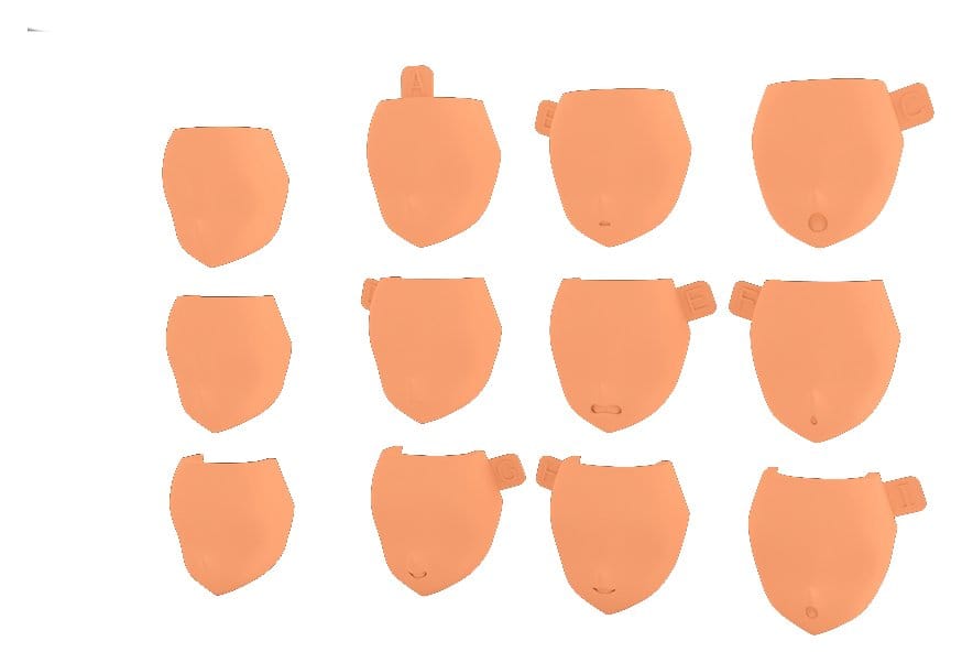 Megami Device M.S.G 08 Accessory Set 1/1 Face Set Buster Doll Skin Color E 4934054089666