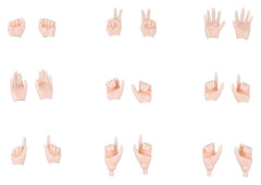Megami Device M.S.G 09 Accessory Set 1/1 Hand Set Skin Color B 4934054089680