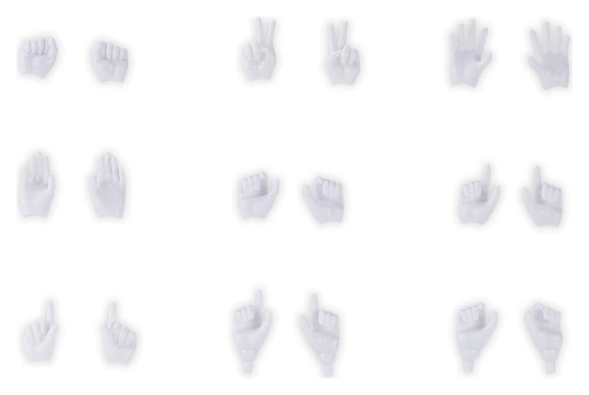 Megami Device M.S.G. Plastic Model Kit 1/1 09 Hand Set Skin Color White 4934054093793