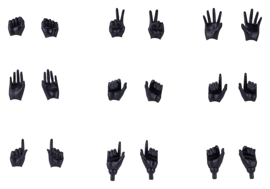 Megami Device M.S.G. Plastic Model Kit 1/1 09 Hand Set Skin Color Black 4934054093809