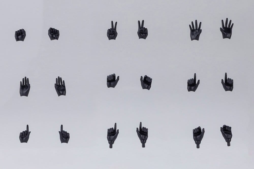 Megami Device M.S.G. Plastic Model Kit 1/1 09 Hand Set Skin Color Black 4934054093809