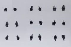 Megami Device M.S.G. Plastic Model Kit 1/1 09 Hand Set Skin Color Black 4934054093809