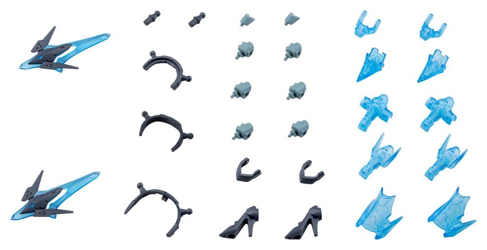 Kotobukiya M.S.G. Model Kit Accessory Set Mecha Supply 34 Holonic Headdress & Holonic High Heels Grey Ver. 4934054085866