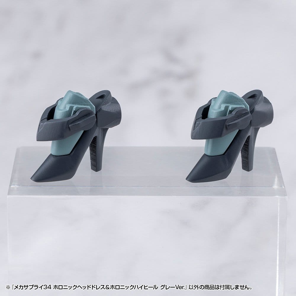 Kotobukiya M.S.G. Model Kit Accessory Set Mecha Supply 34 Holonic Headdress & Holonic High Heels Grey Ver. 4934054085866