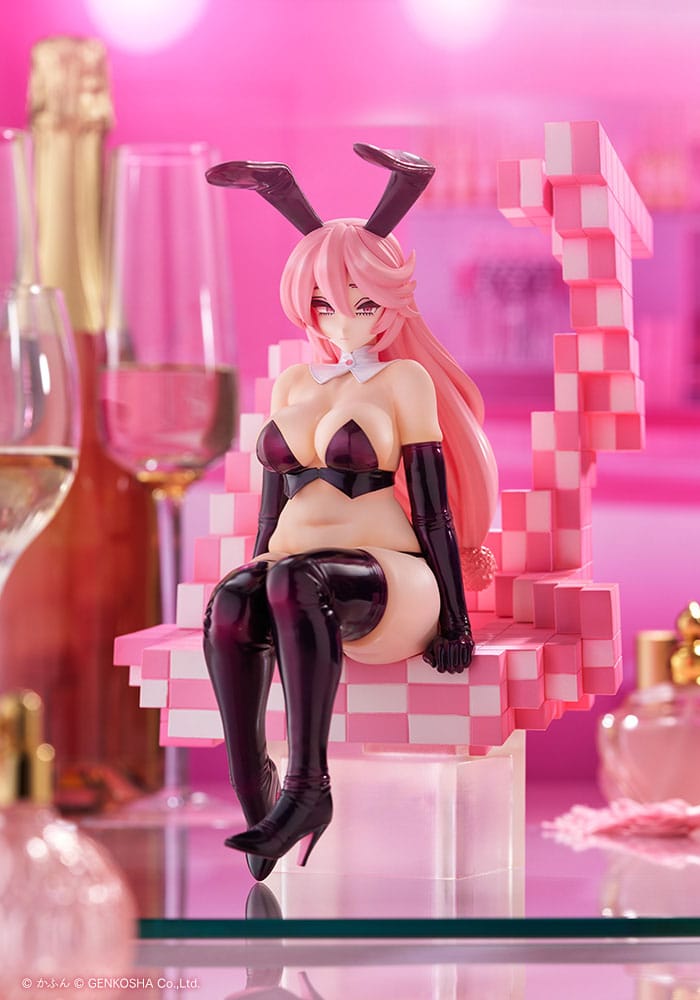 Original Character Trick Bunnies PVC Statue 1/7 Sitting Bunny Illustration by Kafun 24 cm      4934054062706
