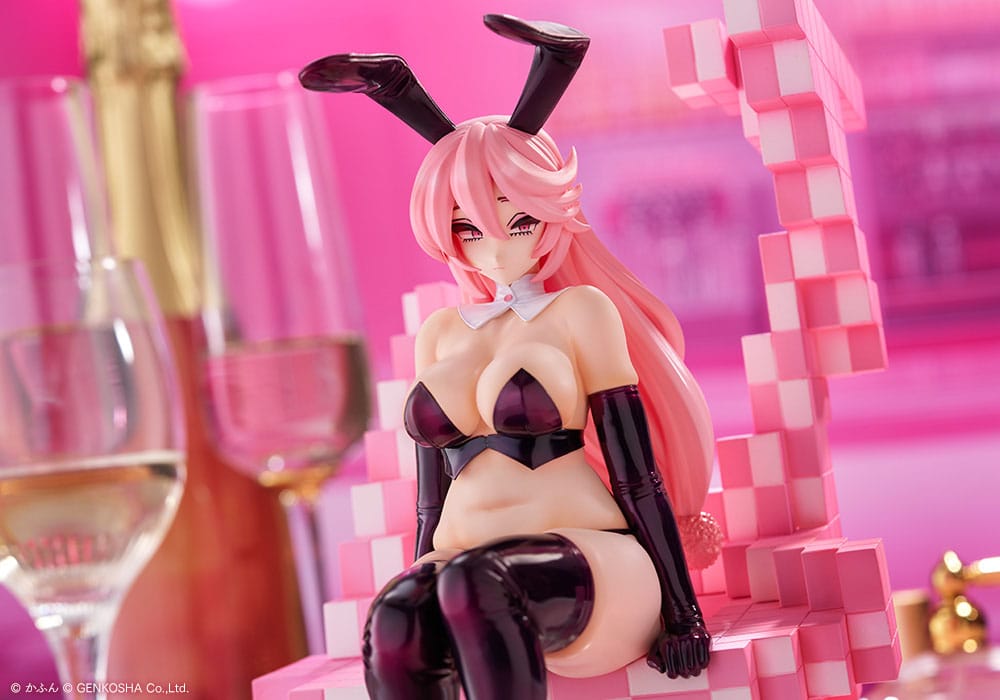 Original Character Trick Bunnies PVC Statue 1/7 Sitting Bunny Illustration by Kafun 24 cm      4934054062706