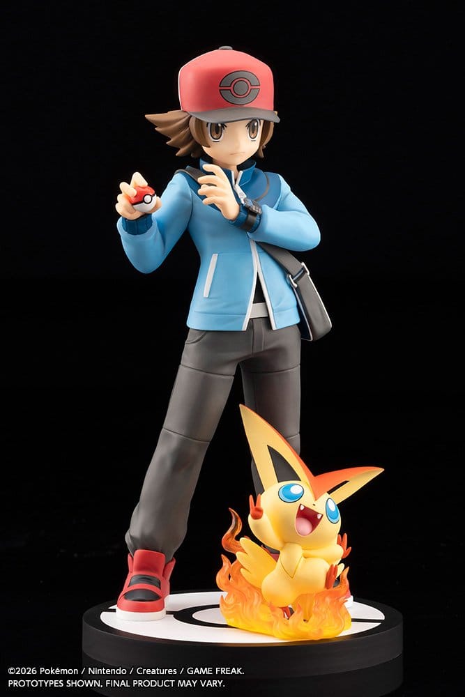 Pokémon ARTFX J PVC Figure 1/8 Hilbert with Victini 20 cm 4934054074204