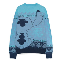 Lilo & Stitch Sweatshirt Christmas Jumper Stitch Blue Size M 8718526214154