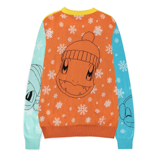 Pokémon Sweater Pikachu, Bulbasaur, Squirtle & Charmender (Christmas Jumper) Size S 8718526413014