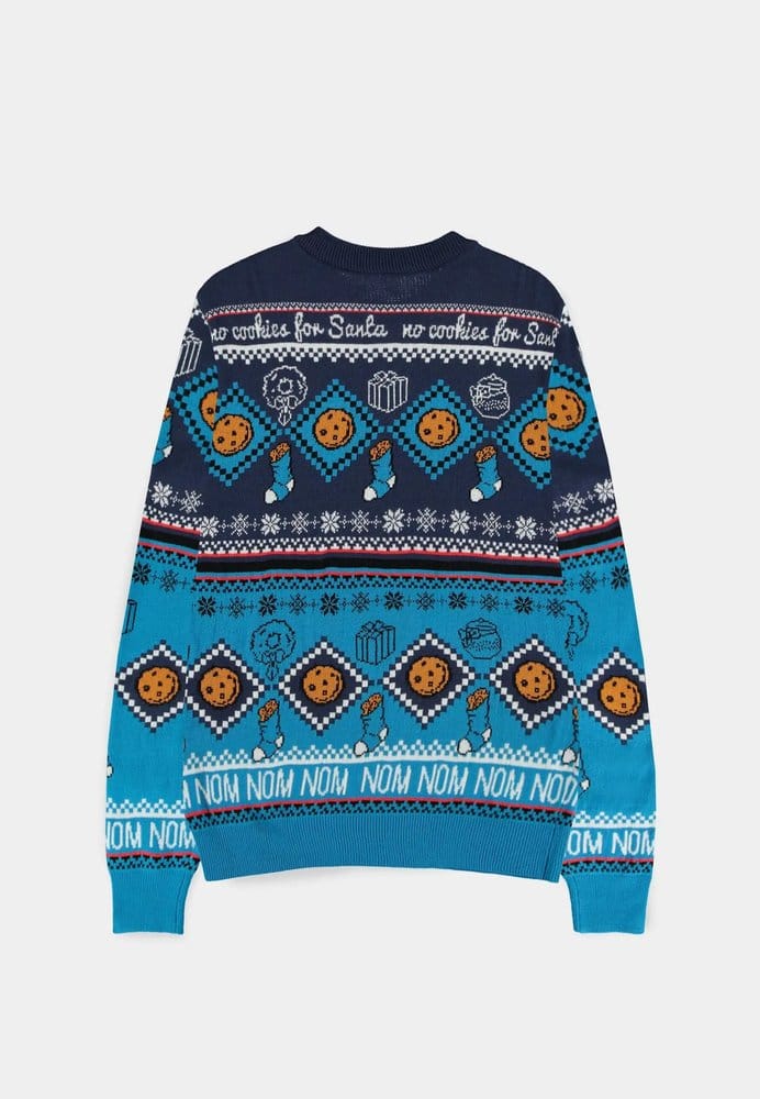 Sesame Street Christmas Sweater Cookie Monster Size S 8718526434576