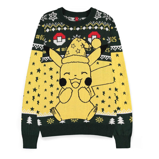 Pokemon Sweatshirt Christmas Jumper Pikachu Size XL 8718526172836