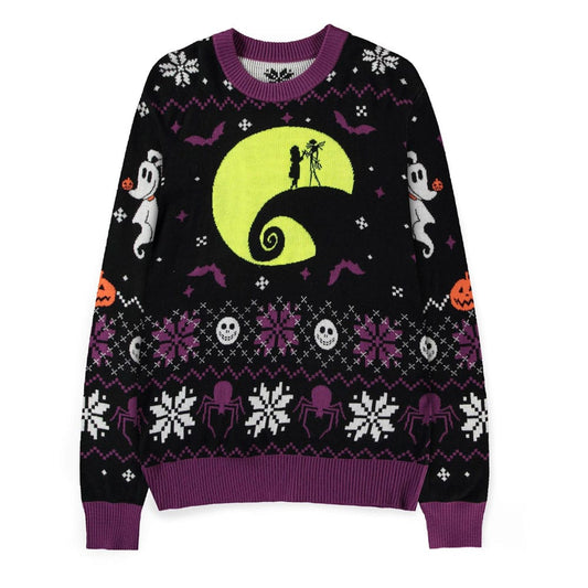Nightmare Before Christmas Sweater Glow in the Dark (Christmas Jumper) Size S 8718526412864