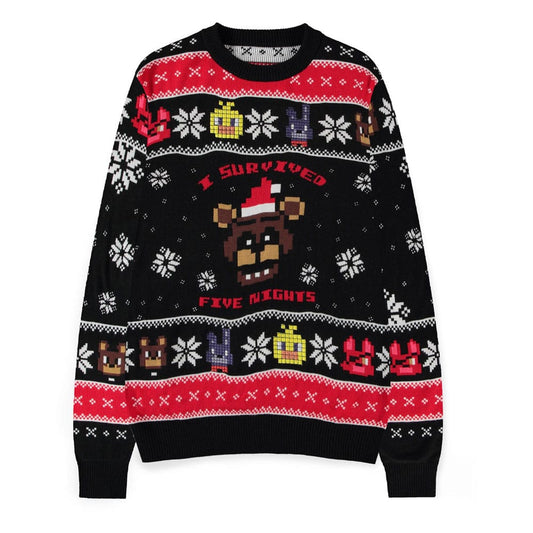 Five Nights at Freddy's Sweater Survived Five Nights (Christmas Jumper) Size S 8718526412918