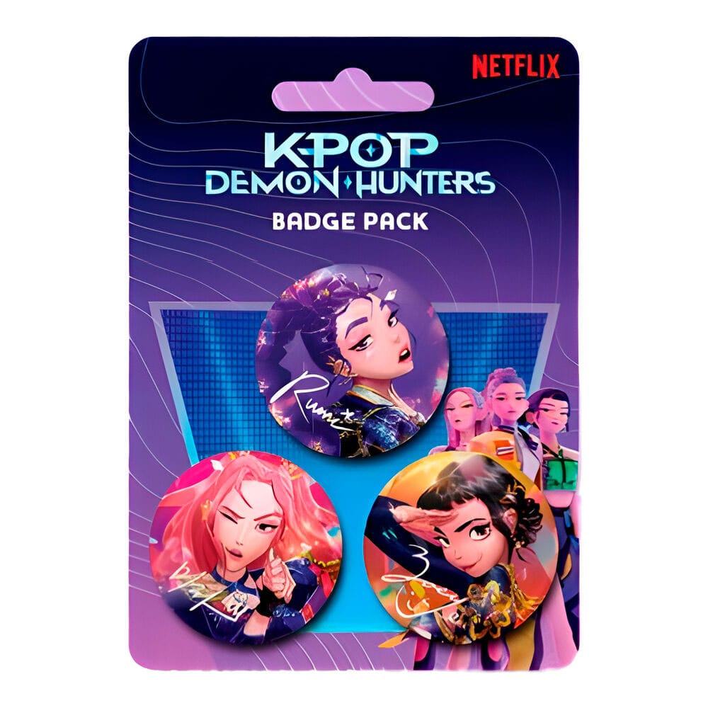 KPop Demon Hunters Pin-Back Buttons 3-Pack  5063457074524