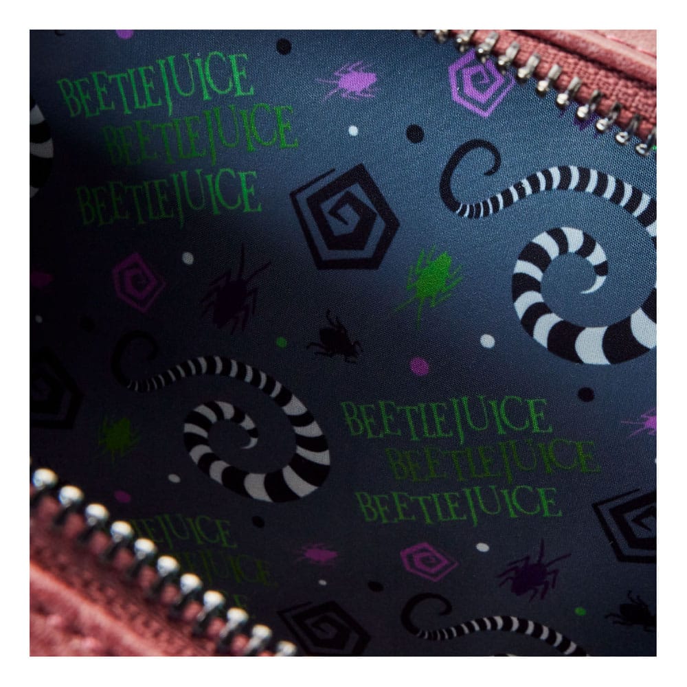 Beetlejuice by Loungefly Backpack Mini Handbook for the recently Deceased Pin Trader  0671803518629