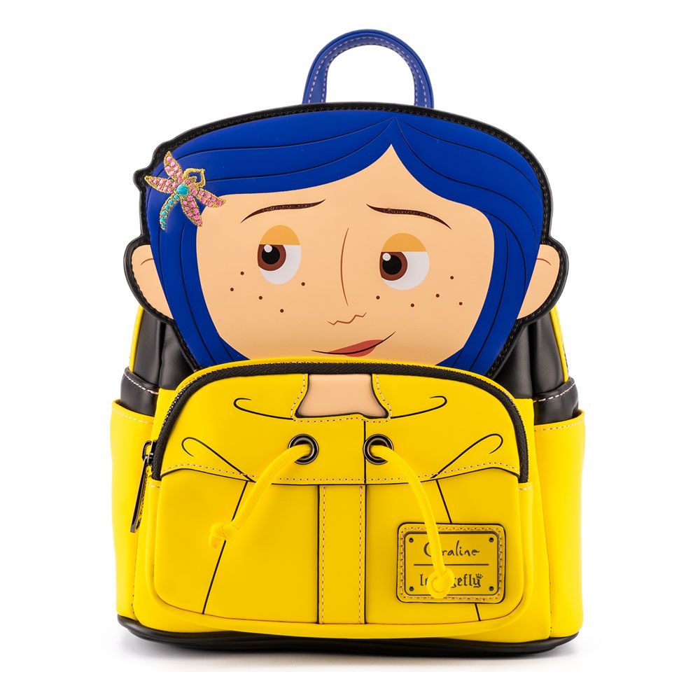 Coraline by Loungefly Backpack Laika Coraline Rain Coat Cosplay 0671803396982
