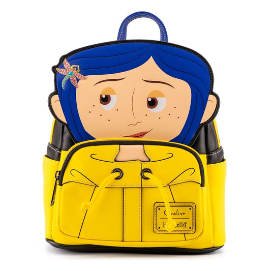 Coraline by Loungefly Backpack Laika Coraline Rain Coat Cosplay 0671803396982