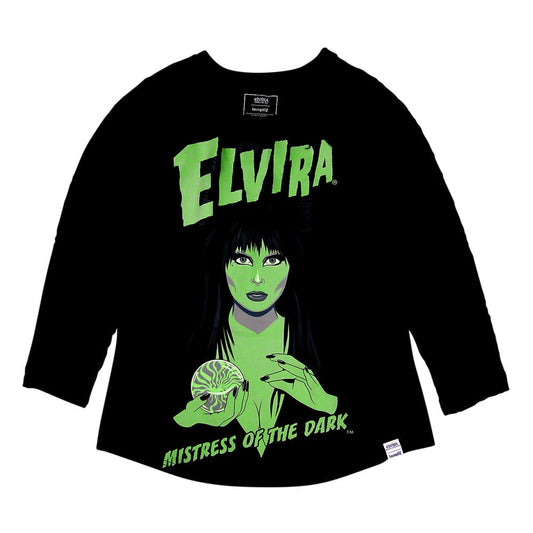 Elivira by Loungefly Tee T-Shirt Unisex Shirred Raglan Size XL 0671803553576