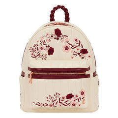 Loungefly Midi Backpack Cream & Red Floral 0671803552425