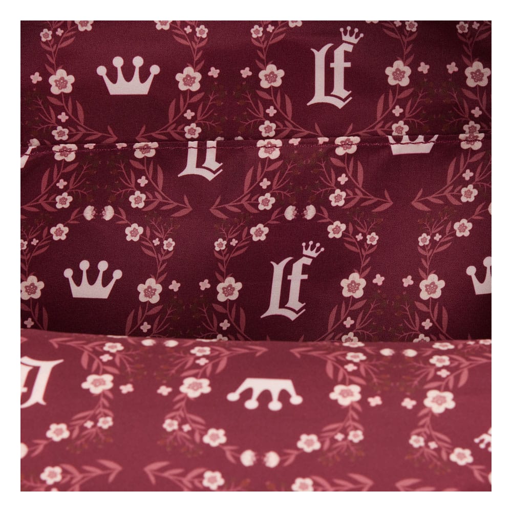 Loungefly Midi Backpack Cream & Red Floral 0671803552425