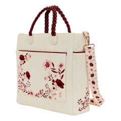 Loungefly Crossbody Bag Figural Cream & Red Floral 0671803552432