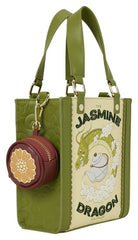 Avatar: The Last Airbender by Loungefly Canvas Tote Bag with Coin Purse Jasmine Dragon 0671803590496
