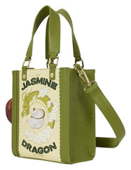 Avatar: The Last Airbender by Loungefly Canvas Tote Bag with Coin Purse Jasmine Dragon 0671803590496