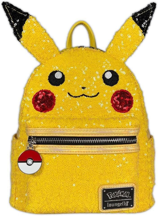 Pokemon by Loungefly Mini Backpack World 1-1 Sequin Pikachu Cosplay 0671803460041