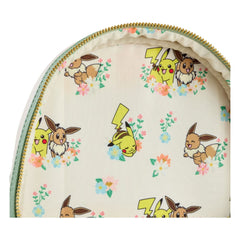 Pokemon by Loungefly Mini Backpack Pikachu & Eevee Floral 0671803507845