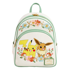 Pokemon by Loungefly Mini Backpack Pikachu & Eevee Floral 0671803507845
