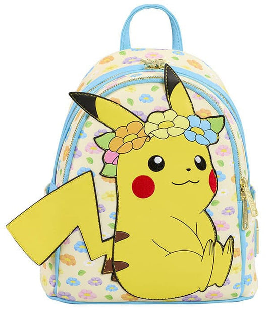 Pokemon by Loungefly Mini Backpack Sleeping Pikachu Floral Crown 0671803511224