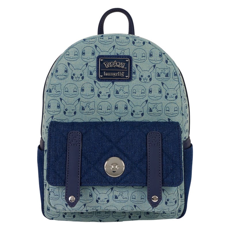 Pokemon by Loungefly Mini Backpack Faux Denim 0671803554801