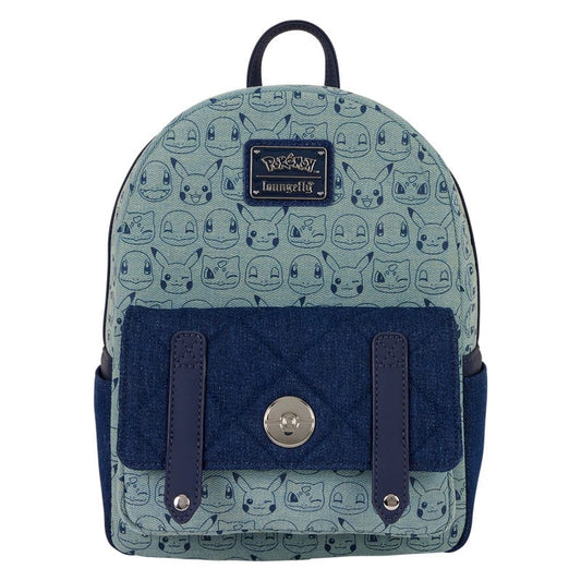 Pokemon by Loungefly Mini Backpack Faux Denim 0671803554801