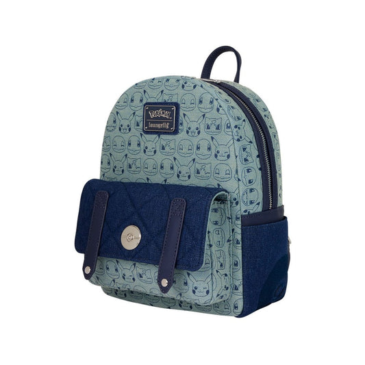 Pokemon by Loungefly Mini Backpack Faux Denim 0671803554801