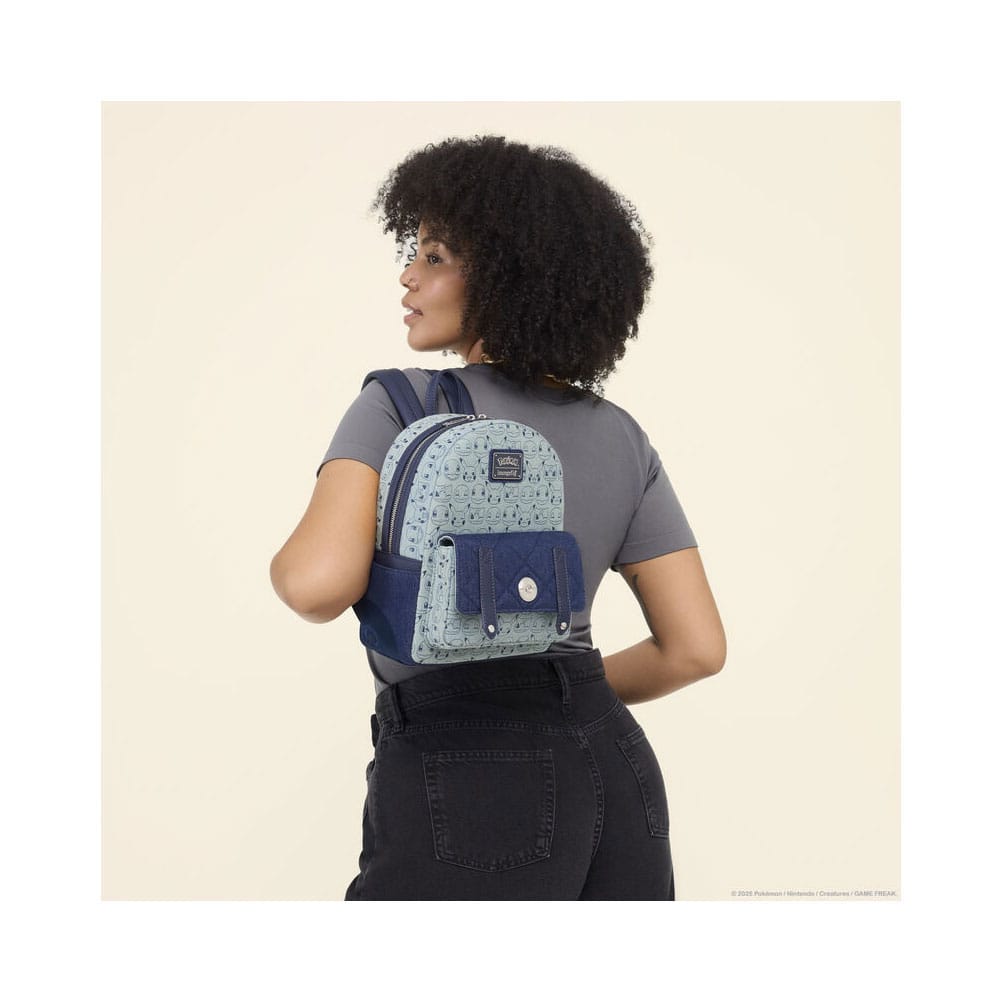 Pokemon by Loungefly Mini Backpack Faux Denim 0671803554801