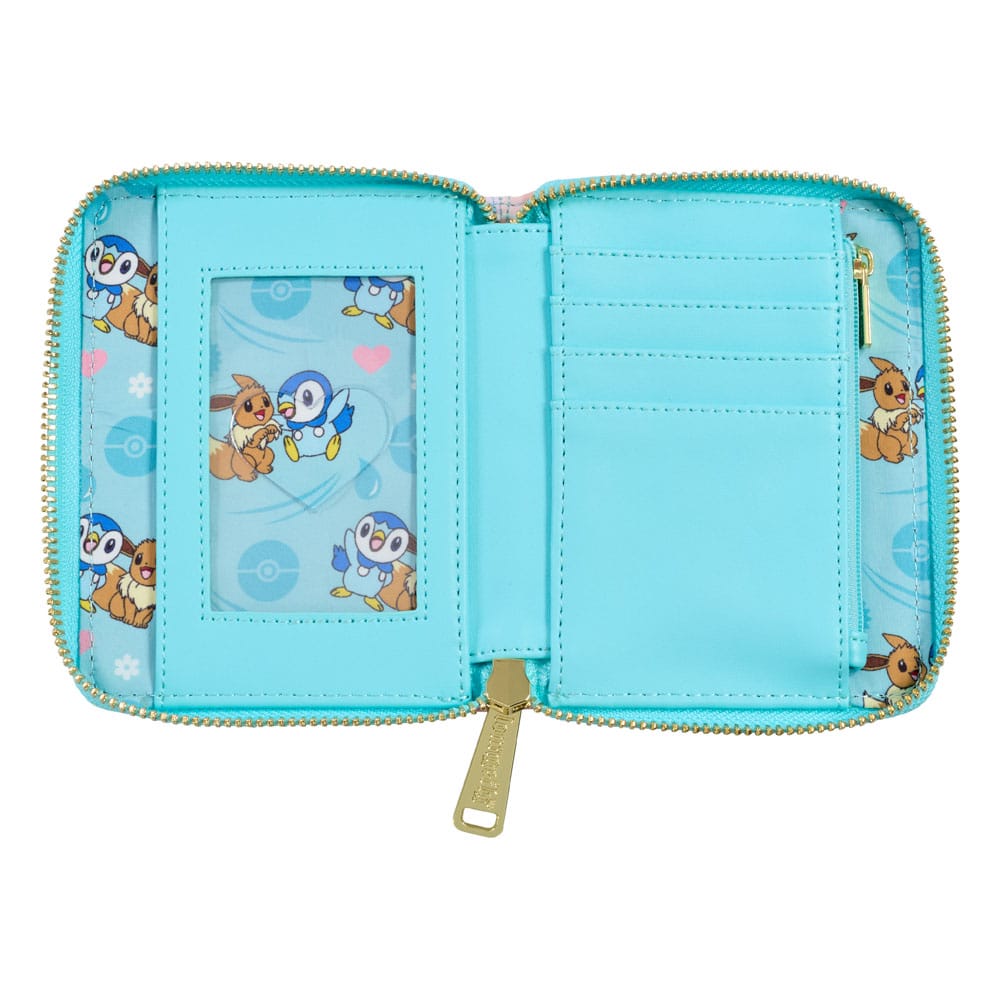 Pokemon by Loungefly Wallet Piplup and Eevee Friends 0671803467156