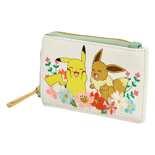 Pokemon by Loungefly Wallet Pikachu & Eevee Floral 0671803507852