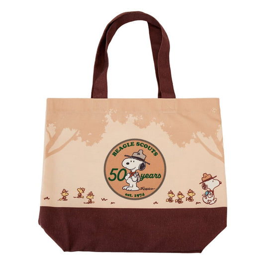 Peanuts by Loungefly Canvas Tote Bag 50th Anniversary Beagle Scouts 0671803514065