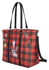 Peanuts by Loungefly Canvas Tote Bag Snoopy Grunge 0671803591059