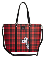 Peanuts by Loungefly Canvas Tote Bag Snoopy Grunge 0671803591059