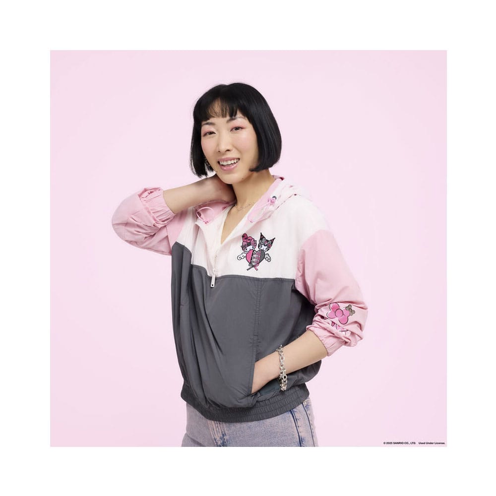 Sanrio by Loungefly Windbreaker Jacket My Melody and Kuromi Size S 0671803554528