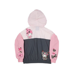 Sanrio by Loungefly Windbreaker Jacket My Melody and Kuromi Size S 0671803554528