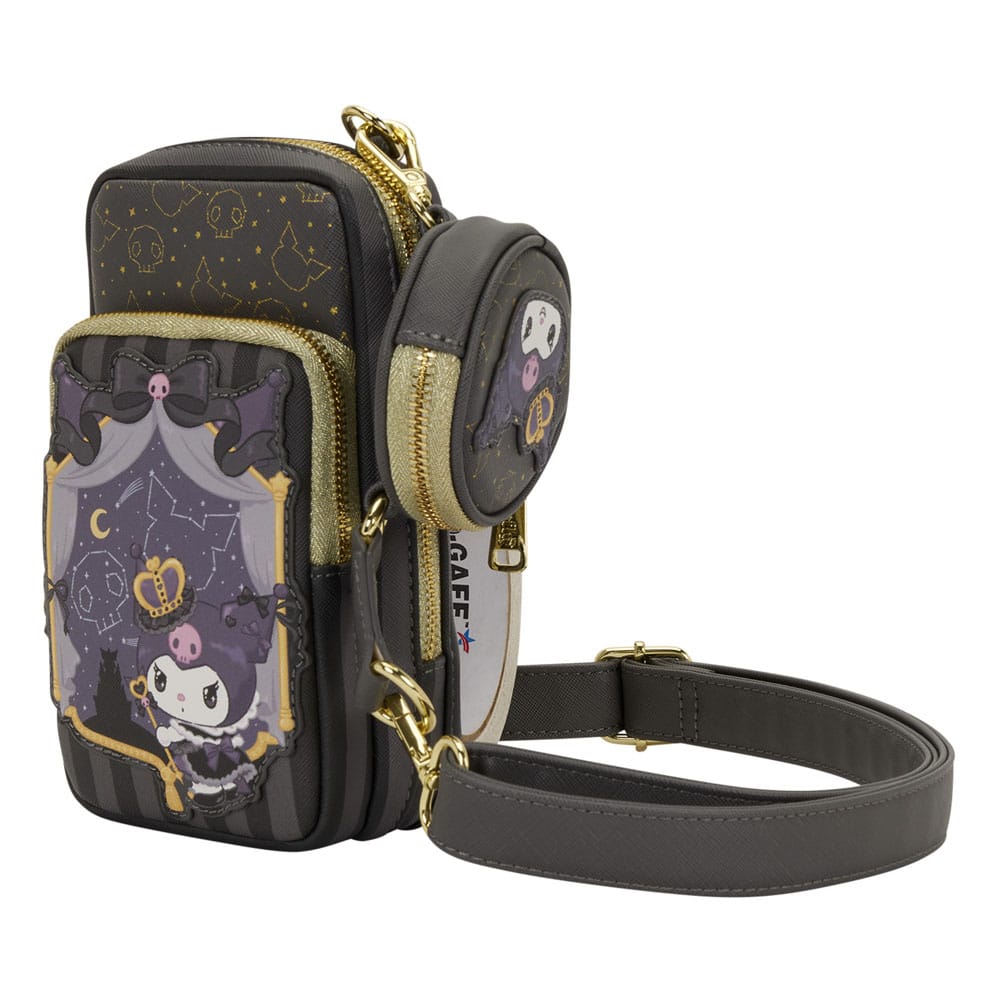 Sanrio by Loungefly Crossbody with Coin Bag 20th Anniversary Kuromi Cell Phone 0671803564695
