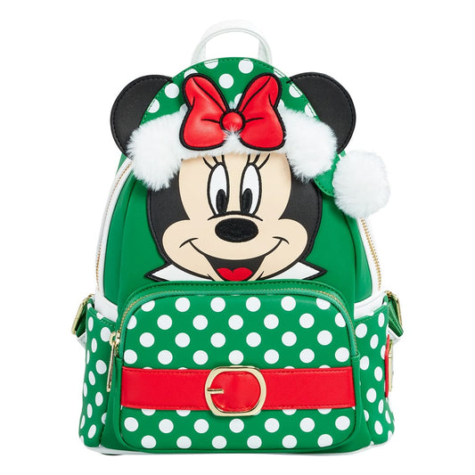 Disney by Loungefly Backpack Mini Minnie Mouse Polka Dot Christmas heo Exclusive 0671803447516