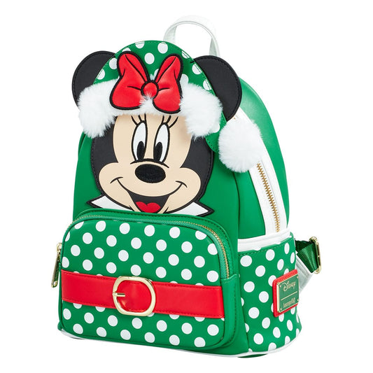 Disney by Loungefly Backpack Mini Minnie Mouse Polka Dot Christmas heo Exclusive 0671803447516