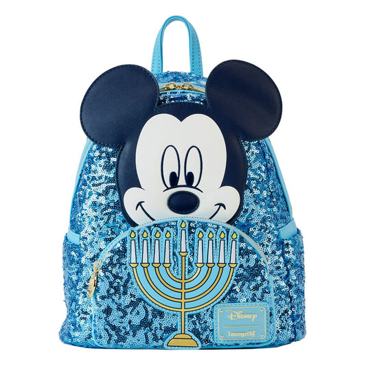 Disney by Loungefly Backpack Mickey Mouse Happy Hanukkah Menorah 0671803472617