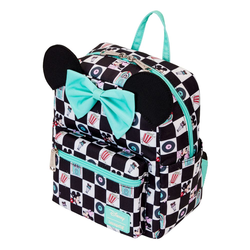 Disney by Loungefly Mini Backpack Mickey & Minnie Date Night AOP 0671803390546