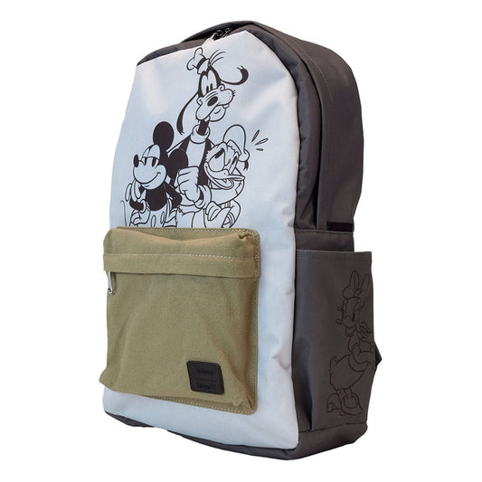 IT by Loungefly Full-Size Nylon Backpack Mickey and Friends Canvas 0671803536319