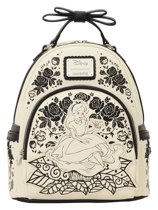 Alice in Wonderland Embroidered Floral Mini Backpack 0671803583030