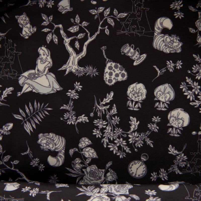 Alice in Wonderland Embroidered Floral Mini Backpack 0671803583030